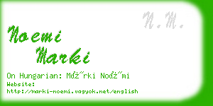 noemi marki business card